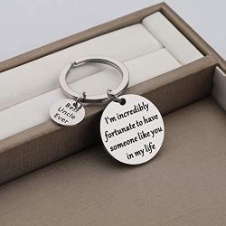 Zuo Bao Uncle Gifts Best Uncle Ever Uncle Jewelry I’m Incredibly Fortunate to Have Someone Like You in My Life for Brother Family Jewelry Birthday Gift for Uncle from Nephew Niece