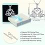 Eusense Sterling Silver Swans Necklace Pendant Infinity Love Necklaces Birthday Jewelry Gifts with 18 Chain for Women Girls
