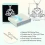 Eusense Sterling Silver Swans Necklace Pendant Infinity Love Necklaces Birthday Jewelry Gifts with 18 Chain for Women Girls