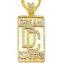 Shiny Jewelers USA Mens Dream Chaser ICED Out Hip HOP CZ Pendant Franco OR Cuban Chain Necklace Set