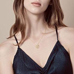 Agvana 925 Sterling Silver Infinity Love Heart Necklace Cubic Zirconia CZ Heart Dainty Pendant Necklace Birthday Anniversary Jewelry for Women Teen Girls Mom Grandma Wife Girlfriend