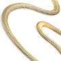 Gold Toned 316L Stainless Steel Mens Necklace Snake Chain 20'' - Necklaces for Men - Mens Jewelry (6MM)