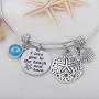 KUIYAI I Love You to The Beach and Back Bracelet Starfish Charm Bracelet Beach Lover Jewelry for Couple