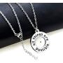 Uloveido All Things are Possible Mustard Seed Necklace Round Pendant Inspirational Quote Faith Jewelry Gifts for Women or Men Y968