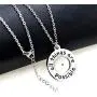 Uloveido All Things are Possible Mustard Seed Necklace Round Pendant Inspirational Quote Faith Jewelry Gifts for Women or Men Y968