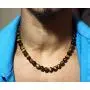 Auras by Osiris Mens Necklaces Healing Crystal Necklace 19/24/30 Inch Beaded Necklace Chains for Men 6/8/10/12/14/16mm Gemstone Necklace Handmade in USA