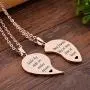 MJartoria BFF Necklace for 2-Split Valentine Heart Necklace TOGETHER FOREVER NEVER APART Best Friends Pendant Friendship Necklace Set of 2 Gifts for Her MJartoria BFF Necklace for 2-Split Valentine Heart Necklace TOGETHER FOREVER NEVER APART Best Friends Pendant Friendship Necklace Set of 2 Gifts for Her