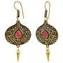 Efulgenz Indian Bollywood Bohemian Vintage Mang Tikka Head Piece Earrings Bridal Wedding Jewelry Set