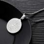 GelConnie Cross Necklace for Men Stainless Steel Necklace Bible Verse Pendant Jesus Christian Jewelry with 24'' Chain