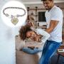 Lola Bella Gifts ''The Love Between a Father and his Daughter is Forever Charm Bracelet w Gift Box