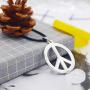 Top TAX Store 2Pcs Peace Sign Pendant Necklaces-60s 70s Hippie Party Dressing Accessories Hippie Pendant Necklace for Men Women
