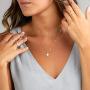 YienDoo Fashion Layered Sequin Necklace Gold Chain Choker Multilayer Bead Sequin Pendant Necklace Dainty Clavicle Chain Jewelry for Women and Girls