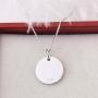 Cerylle 925 Sterling Silver Small Initial 26 Alphabet Charm Pendants for Necklace Bracelet Making, Design Round Disc Engraved Letter Personalized Pendants for Gifts for Women