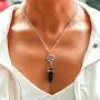 Yalice Vintage Quartz Healing Crystal Necklace Chain Pentacle Pendant Necklaces Jewelry for Women and Girls Yalice Vintage Quartz Healing Crystal Necklace Chain Pentacle Pendant Necklaces Jewelry for Women and Girls