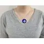 Evil Eye Necklace,Blue Turkish Glass Leather Rope Evil Eye Necklace for Women Men Lucky Protection Evil Eye Necklace,Blue Turkish Glass Leather Rope Evil Eye Necklace for Women Men Lucky Protection