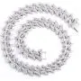 SONGCHANGJEWELRY Iced Out Chain Necklace for Men - Cuban Link Chain Necklace with Full Rhinestone 11MM/15MM/25MM Miami Choker Necklace Shining Hip Hop Accessories for Nightclub, Party, Daily SONGCHANGJEWELRY Iced Out Chain Necklace for Men - Cuban Link Chain Necklace with Full Rhinestone 11MM/15MM/25MM Miami Choker Necklace Shining Hip Hop Accessories for Nightclub, Party, Daily