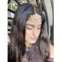 The Tikka Shop - Traditional Indian Maang Tikka - Statement Bollywood Hair Jewelry for Wedding Party Bridal & Bridesmaid - Goldtone headpiece for Women