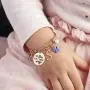 M MOOHAM Butterfly Charm Bracelets for Women, She Flies with Brave Wings Rose Gold Stainless Steel Bangle Bracelet 26 Letters Initial Charm Butterfly Bracelets for Women Teen Girls Jewelry Gifts