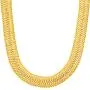 Lifetime Jewelry 9mm Flexible Herringbone Chain Necklace 24k Real Gold Plated Lifetime Jewelry 9mm Flexible Herringbone Chain Necklace 24k Real Gold Plated