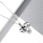 JZCOLOR Sterling Silver Elephant Necklace for Women - Cute Elephant Animal Pendant Jewelry Gift for Elephant Lover Valentine Jewelry for Teens Girls