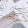 Dcfywl731 Stethoscope Inspired Necklace Bangle Bracelet Jewerly Set, Lariat Y Love Necklace for Doctors, Medical Student Jewelry, Nurse Heart Necklace (Rose Gold)