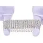 JEWMAY Yumei Jewelry 8 Strand Rhinestone Stretch Bracelet Silver-tone Sparking Tennis Bracelet JEWMAY Yumei Jewelry 8 Strand Rhinestone Stretch Bracelet Silver-tone Sparking Tennis Bracelet