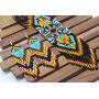 Handmade Long Necklace with Earrings Set Native American Seed beaded Style S58 8