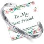 NEWNOVE Bracelets for Women Hidden Message Mantra Cuff Bangle for Friends BFF Gifts for Best Friends Women