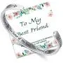NEWNOVE Bracelets for Women Hidden Message Mantra Cuff Bangle for Friends BFF Gifts for Best Friends Women