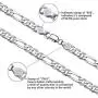 Savlano 925 Sterling Silver 6.5mm Italian Solid Figaro Link Chain Necklace With Gift Box For Men & Women - Made in Italy Savlano 925 Sterling Silver 6.5mm Italian Solid Figaro Link Chain Necklace With Gift Box For Men & Women - Made in Italy