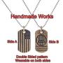DBXII Mens Necklace, Handcrafted American Elements Flag Eagle Chain Copper Pendant Jewelry for Man Mens Boy Friend Gifts Classical