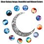 LOLIAS 12 Pcs Crescent Moon Pendant Necklaces for Women Girls Gifts Jwelry