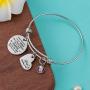 Raysunfook Birthstone Always Remember You are Braver Than You Believe Inspirational Gifts Feminism Charm Bracelets for Women