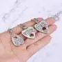 Chamqueen Ouija Board Pendant Necklace Set Pendant Necklace Ouija Board Planchette Alloy Love Pendant Necklace Set Women Necklaces