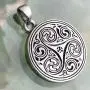 Celtic Pagan Wiccan Jewelry Merlin Morgana Wicca Witchcraft Magic Trinity Triskele Triquetra Triskelion Pewter Mens Womens Pendant Necklace Charm Protection Amulet for Men Women w Silver Ball Chain Celtic Pagan Wiccan Jewelry Merlin Morgana Wicca Witchcraft Magic Trinity Triskele Triquetra Triskelion Pewter Mens Womens Pendant Necklace Charm Protection Amulet for Men Women w Silver Ball Chain
