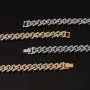Mens Womens Cuban Link Necklace - Hip Hop Choker Necklace Iced Out with Bling Rhinestones, Fashion Accessory Jewelry for Hip Hop Lovers Mens Womens Cuban Link Necklace - Hip Hop Choker Necklace Iced Out with Bling Rhinestones, Fashion Accessory Jewelry for Hip Hop Lovers