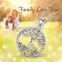 LOVEON Sterling Silver Tree of Life Necklace, Family Love Tree Pendant Necklace Tree of life Jewelry for Women, 18'' Chain
