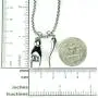 Mano Cornuto and Cornicello combo Necklace, on 24'' Box Chain, Italian Lucky Hand Horn Anti Evil Eye Good Luck Amulet Protection Charms All Stainless