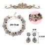 JOERICA Bib Statement Necklace for Women Chunky Choker Necklace and Earrings Set Rhinestone Vintage Fashion Necklace Costume Jewelry
