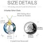 Sterling Silver Butterfly Pendant Neacklace with Crystal from Swarovski, Butterfly Jewelry Gift for Her