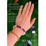Healing Trust Amethyst Crystal Rose Quartz Bracelet for Women Lava Rock Aromatherapy Diffuser Bracelet with Lavender Essential Oil, Love Chakra Peace Happy Br