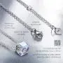 NINASUN Mothers Day Cube Square Crystal Necklace With 925 Sterling Silver Chain&Crystal from Austria Pendant Necklace for Women Girls NINASUN Mothers Day Cube Square Crystal Necklace With 925 Sterling Silver Chain&Crystal from Austria Pendant Necklace for Women Girls