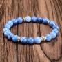 Natural Jade Gemstone Beaded Bracelet, Healing Crystal Quartz for Women and Men