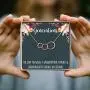 Dear Ava Generations Gift Necklace for Grandmother, Mom & Granddaughter, 3 Asymmetrical Circles (Rose-Gold-Plated-Brass, NA)
