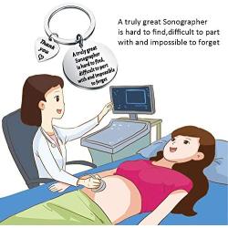 BAUNA Sonographer Gifts A Truly Great Sonographer is Hard to Find Sonographer Keychain Ultrasound Tech Gifts for Medical Sonographer Ultrasound Student
