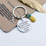 G-Ahora Motivational Initial Keychain Be a Pineapple Stand Tall Wear a Crown and Be Sweet Keychain Tropical Inspirational Alphabet Jewelry Initial Charm
