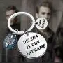 CENWA Delena/Stelena is Our Endgame Keychain Vampire Fans Gift Halloween Jewelry CENWA Delena/Stelena is Our Endgame Keychain Vampire Fans Gift Halloween Jewelry