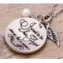 Melix Home I Used To Be His Angel Now Hes Mine Keychains Bracelet Bangle My Hero My Angel Memorial Keychain Loss of Father Sympathy Gift Remembrance Jewelry