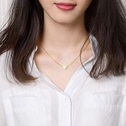 Lanqueen Initial Necklace for Girls Stainless Steel Alphabet Letters Pendant Neckalces for Birthday Christmas