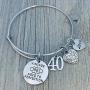 40th Birthday Gifts for Women, 1981 Birthday Expandable Charm Bracelet, 40th Birthday Ideas, Gift for Her